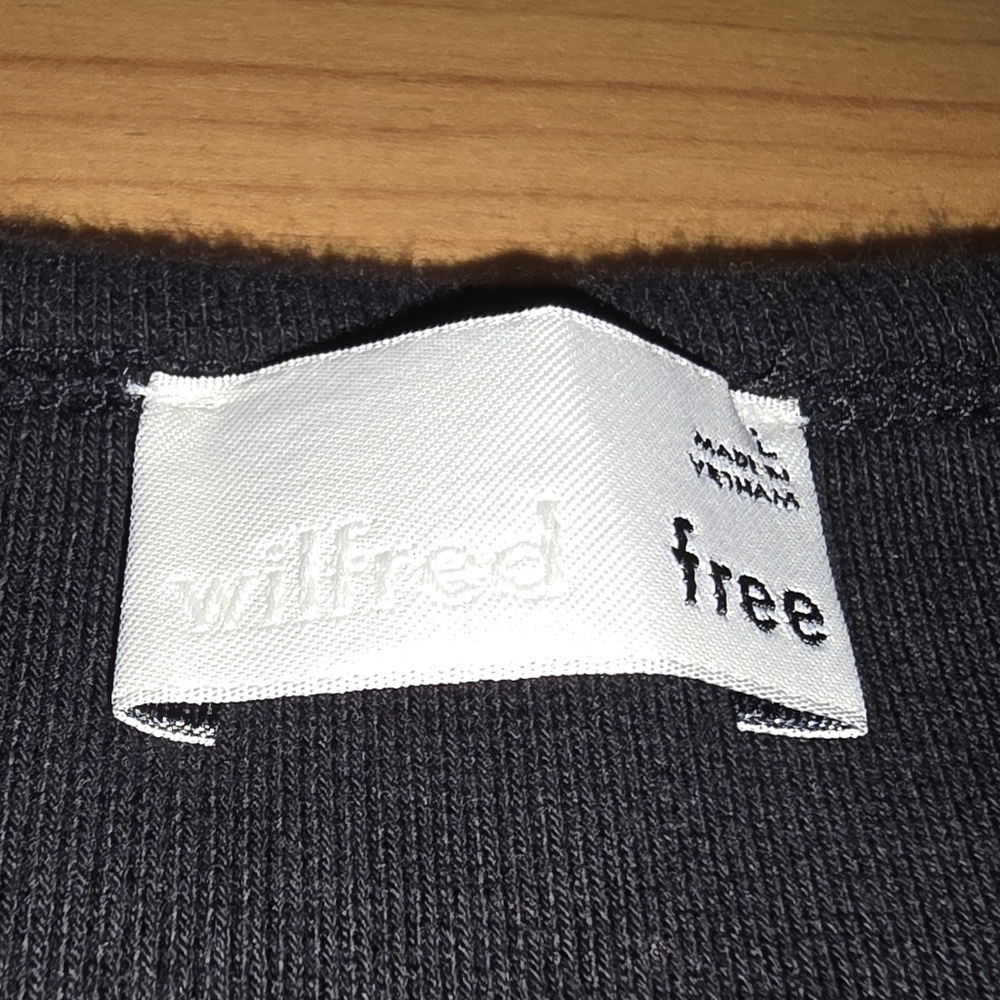 Wilfred Free OASIS DRESS Aritzia Wilfred Classic Black Mini Dress Large - Picture 9 of 10